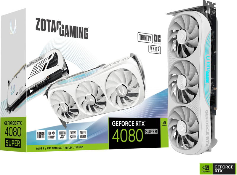 Zotac Gaming GeForce RTX 4080 SUPER Trinity OC White Edition, 16GB GDDR6X, HDMI, 3x DP image 7