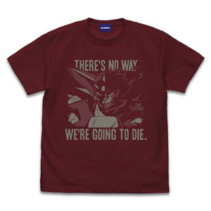 Getter Robo Armageddon There's No Way We're Going To Die T-shirt (Burgundy | Size S)_