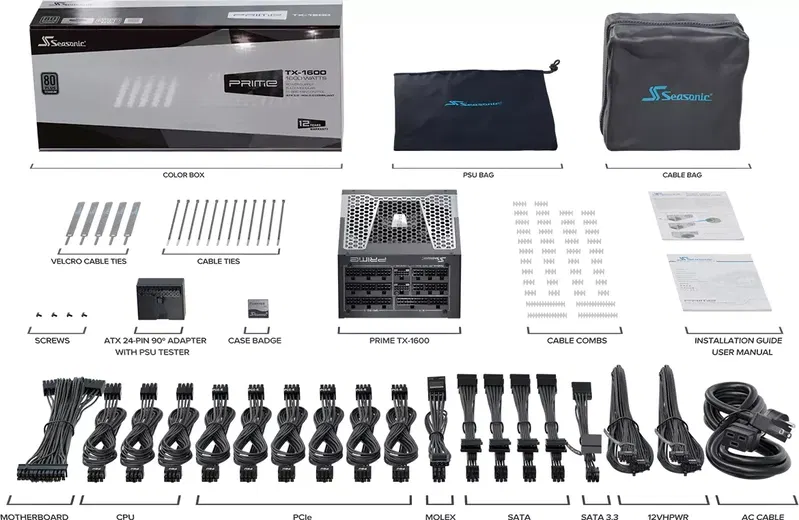 Seasonic Prime TX-1600 ATX 3.0 (1600W) image 10