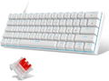 MageGee STAR61 Wired Mechanical Keyboard Blue Backlight (White) - Red Switch thumbnail 1