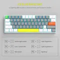 MageGee STAR61 Wired Mechanical Keyboard (White/Gray) - Brown Switch thumbnail 3