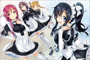 Bushiroad Rubber Mat Collection V2 Vol. 1157 Dengeki Bunko - And You Thought There Is Never A Girl Online - Maid Cafe_