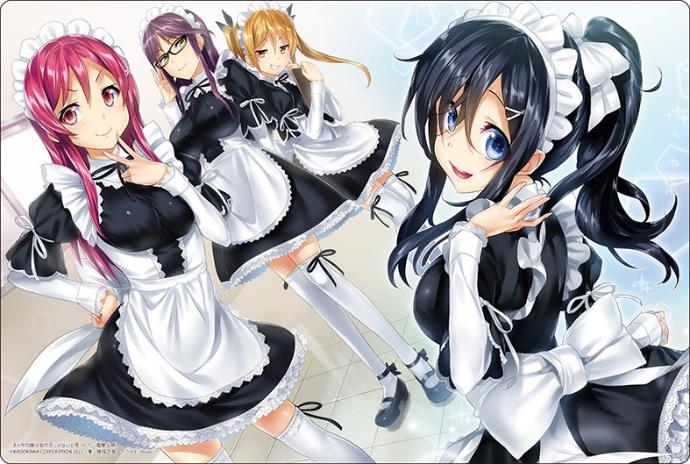 Bushiroad Rubber Mat Collection V2 Vol. 1157 Dengeki Bunko - And You Thought There Is Never A Girl Online - Maid Cafe image 1