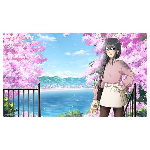 Seishun Buta Yarou Wa Randoseru Girl No Yume Wo Minai Original Illustration Rubber Mat Sakurajima Mai / Cherry Blossoms Curtain Damashii