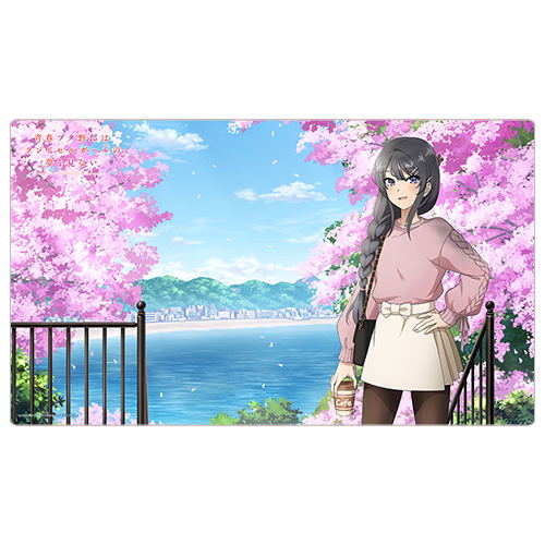 Seishun Buta Yarou Wa Randoseru Girl No Yume Wo Minai Original Illustration Rubber Mat Sakurajima Mai / Cherry Blossoms image 1
