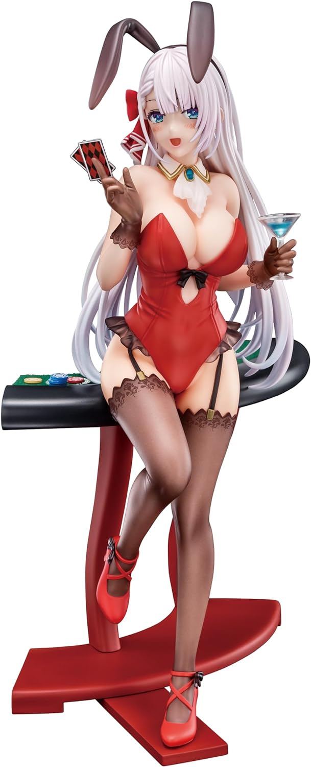 The Demon Sword Master of Excalibur Academy 1/6 Scale Pre-Painted Figure: Riselia Ray Crystalia Crimson Bunny with Nip Slip Gimmick System Nippon Columbia