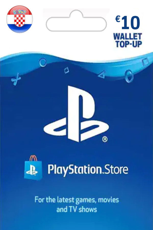 PSN Card 10 EUR  PlayStation Network Croatia digital for PSP, PS3, PSP Go,  PS Vita, PS4, PS5 - Bitcoin & Lightning accepted