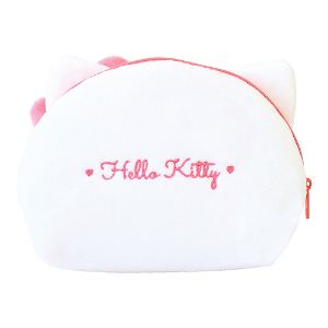 Sanrio Characters Plush Shell Shape Face Pouch Hello Kitty