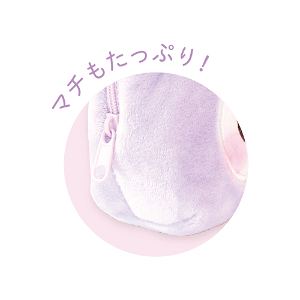 Sanrio Characters Plush Shell Shape Face Pouch Kuromi