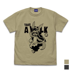 Made In Abyss: The Golden City Of The Scorching Sun - Original Illustration Nanachi Exciting T-shirt (Sand Khaki | Size L)_