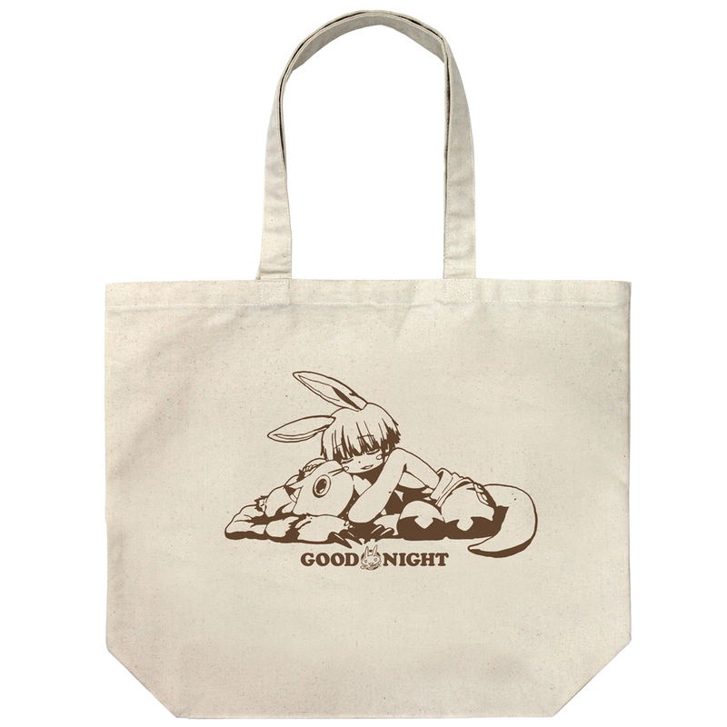 Made In Abyss: The Golden City Of The Scorching Sun - Original illustration Nanachi Suyasuya Large Tote Bag (Natural) image 1