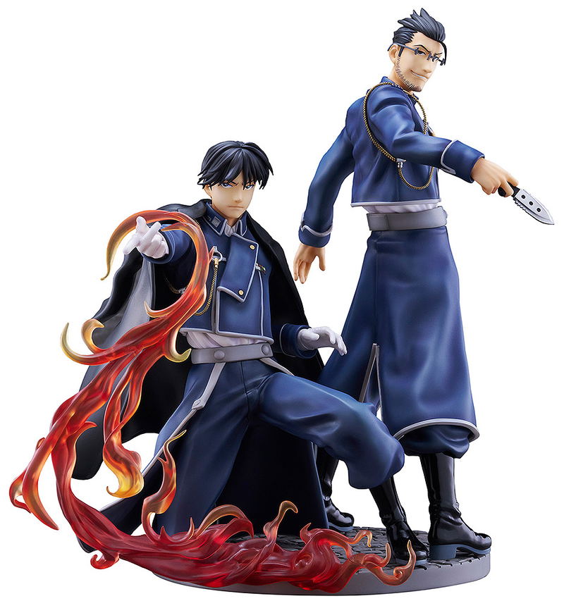 Fullmetal Alchemist Brotherhood Pre-Painted Figure: Roy Mustang & Maes Hughes -Kizuna- image 1