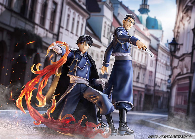 Fullmetal Alchemist Brotherhood Pre-Painted Figure: Roy Mustang & Maes Hughes -Kizuna- image 11