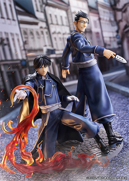 Fullmetal Alchemist Brotherhood Pre-Painted Figure: Roy Mustang & Maes Hughes -Kizuna- image 12