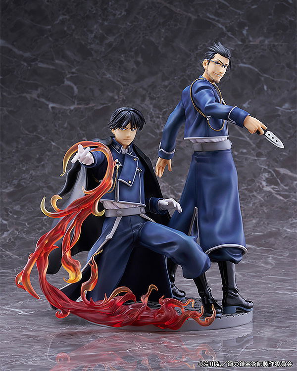 Fullmetal Alchemist Brotherhood Pre-Painted Figure: Roy Mustang & Maes Hughes -Kizuna- image 2