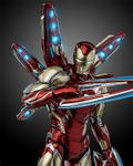 Marvel Studios The Infinity Saga 1/12 Scale Pre-Painted Action Figure: DLX Iron Man Mark 85 thumbnail 9