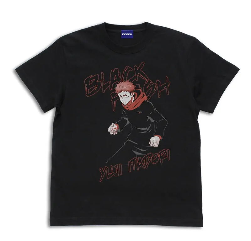 Jujutsu Kaisen - Yuji Kojo Black Flash T-shirt (Black | Size M) image 1