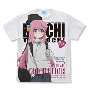 Bocchi the Rock! - Original Illustration Hitori Goto Full Graphic T-shirt Street Fashion Ver. (White | Size S)_