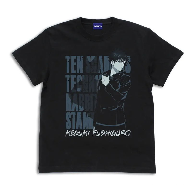 Jujutsu Kaisen - Megumi Fushiguro Deusagi T-shirt (Sumi | Size L) image 1