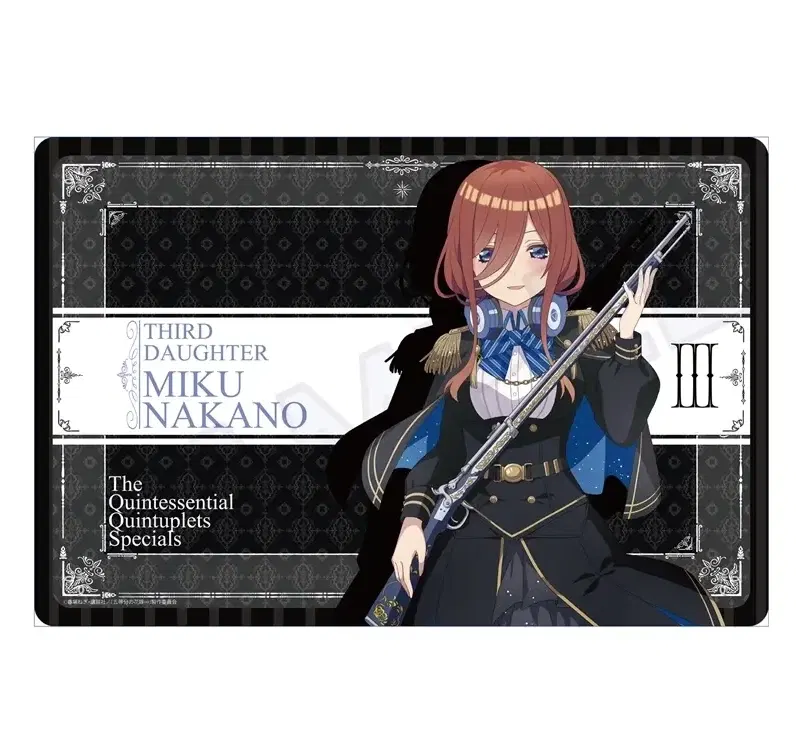 The Quintessential Quintuplets Specials Rubber Mat Military Lolita Ver. Nakano Miku image 1