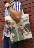 Bocchi the Rock! - Newly Drawn Nijika Ijichi Full Graphic Large Tote Bag Street Fashion Ver. (Natural) thumbnail 2