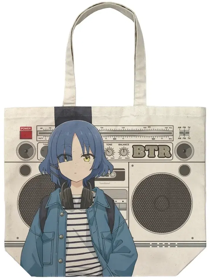 Bocchi the Rock! - Newly Drawn Ryo Yamada Full Graphic Large Tote Bag Street Fashion Ver. (Natural) image 1