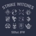 501st Joint Fighter Wing Strike Witches ROAD to BERLIN - Strike Witches Personal Mark Thin Dry Hoodie (Navy | Size L) thumbnail 3