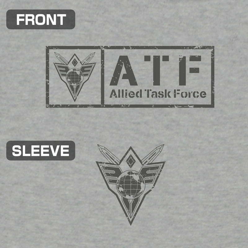 Brave Bang Bravern! - Multinational Task Force (ATF) T-shirt (Mix Gray | Size M) image 3