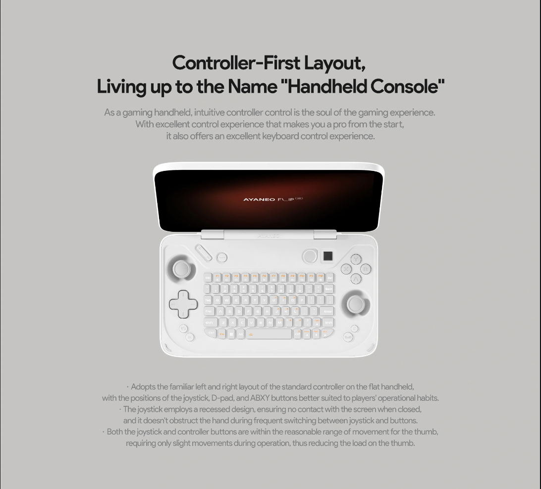 AYANEO FLIP KB RIZEN7 7840U 64GB 2TBSSD白 AYANEO FLIP KB and FLIP