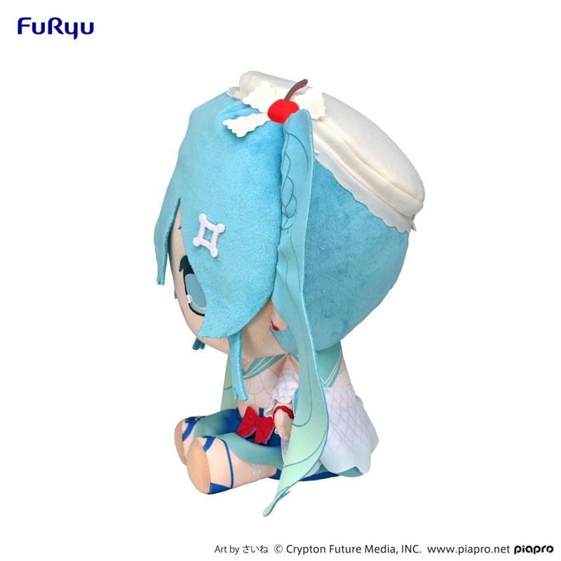 Hatsune Miku Kyurumaru Big Plush Toy: Melon Soda Float image 3