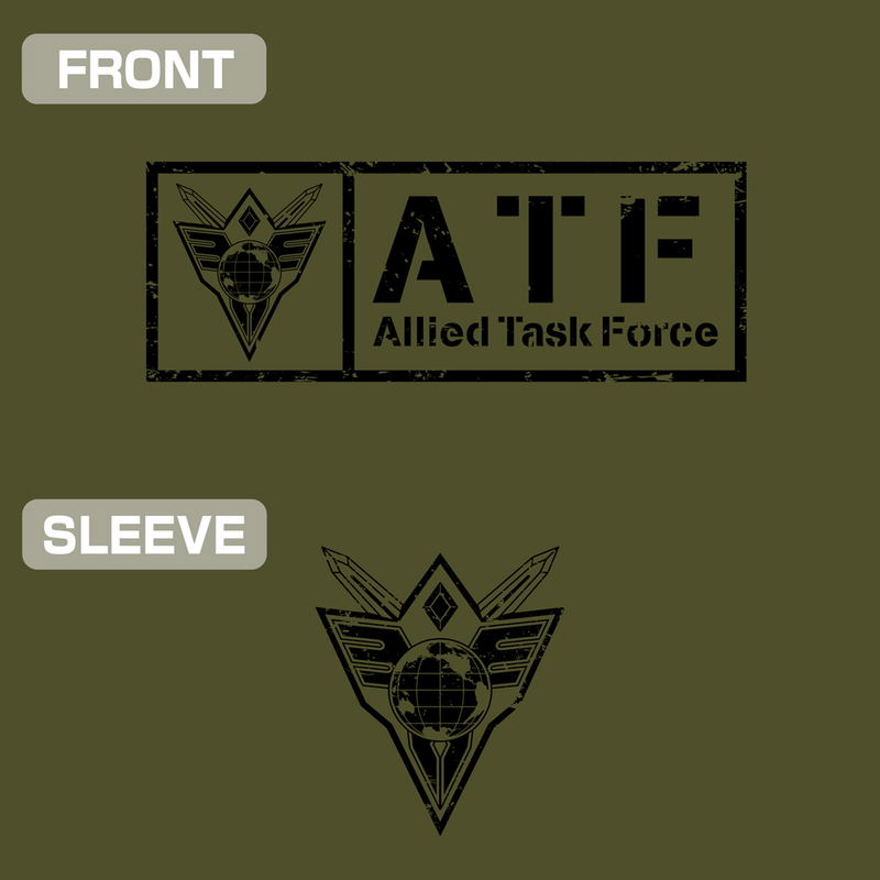 Brave Bang Bravern! - Multinational Task Force (ATF) T-shirt (Moss | Size S) image 3