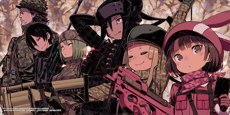 Bushiroad Rubber Mat Collection V2 Vol. 1173 Dengeki Bunko Sword Art Online Alternative Gun Gale Online 4th Squad Jam image 1
