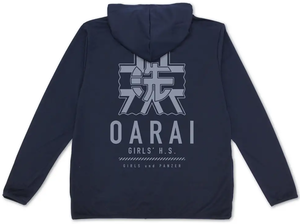 Girls und Panzer das Finale - Oarai Girls' Academy Thin Dry Hoodie Ver.2.0 (Navy | Size S)_