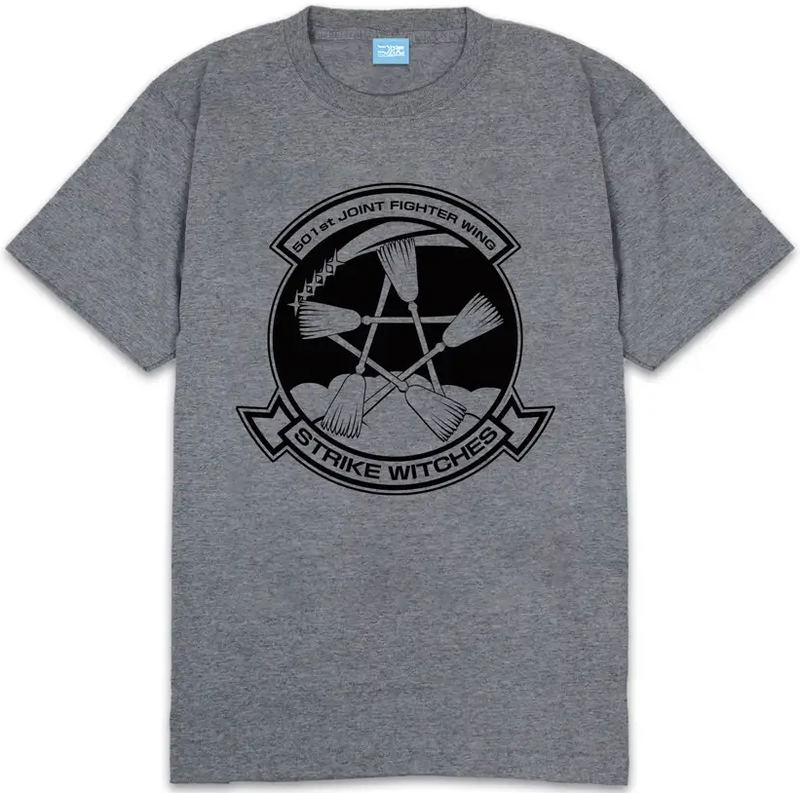 501st Joint Fighter Wing Strike Witches ROAD to BERLIN - Strike Witches Heavyweight T-shirt (Mix Gray | Size XL) image 1