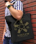 501st Joint Fighter Wing Strike Witches ROAD to BERLIN - Strike Witches Vintage Large Tote Bag (Black) thumbnail 2