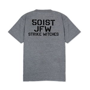 501st Joint Fighter Wing Strike Witches ROAD to BERLIN - Strike Witches Heavyweight T-shirt (Mix Gray | Size M)_