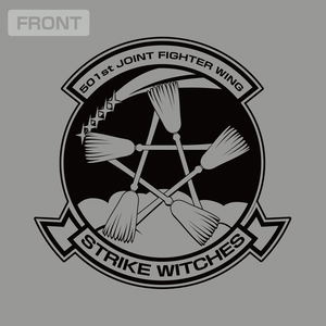 501st Joint Fighter Wing Strike Witches ROAD to BERLIN - Strike Witches Heavyweight T-shirt (Mix Gray | Size M)_