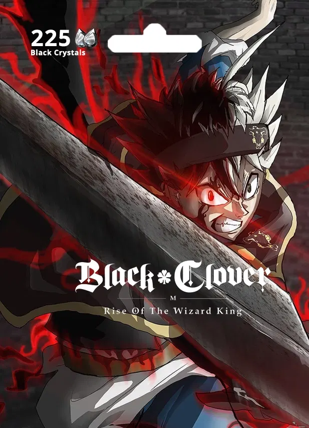 Black Clover Mobile 225 Black Crystals digital — Import Game Deal