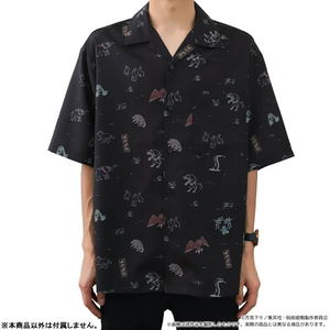 Jujutsu Kaisen Season 2 Open Collar Shirt Fushiguro's Shikigami (Black)_