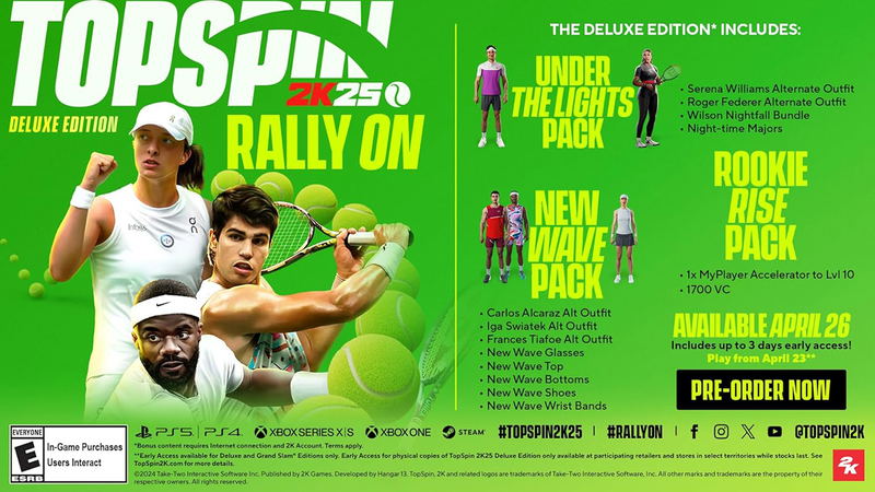 TopSpin 2K25 [Deluxe Edition] image 2