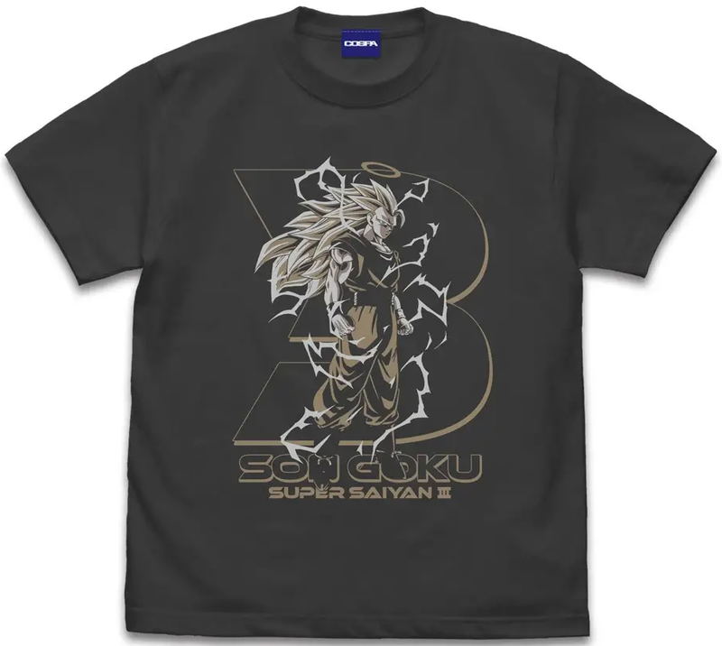Dragon Ball Z - Super Saiyan 3 Son Goku T-shirt (Sumi | Size M) image 1