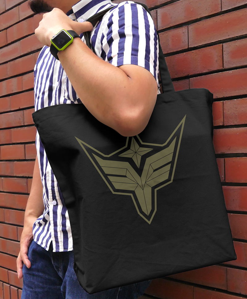 Brave Bang Bravern! - Braeburn Logo Large Tote Bag (Black) image 2