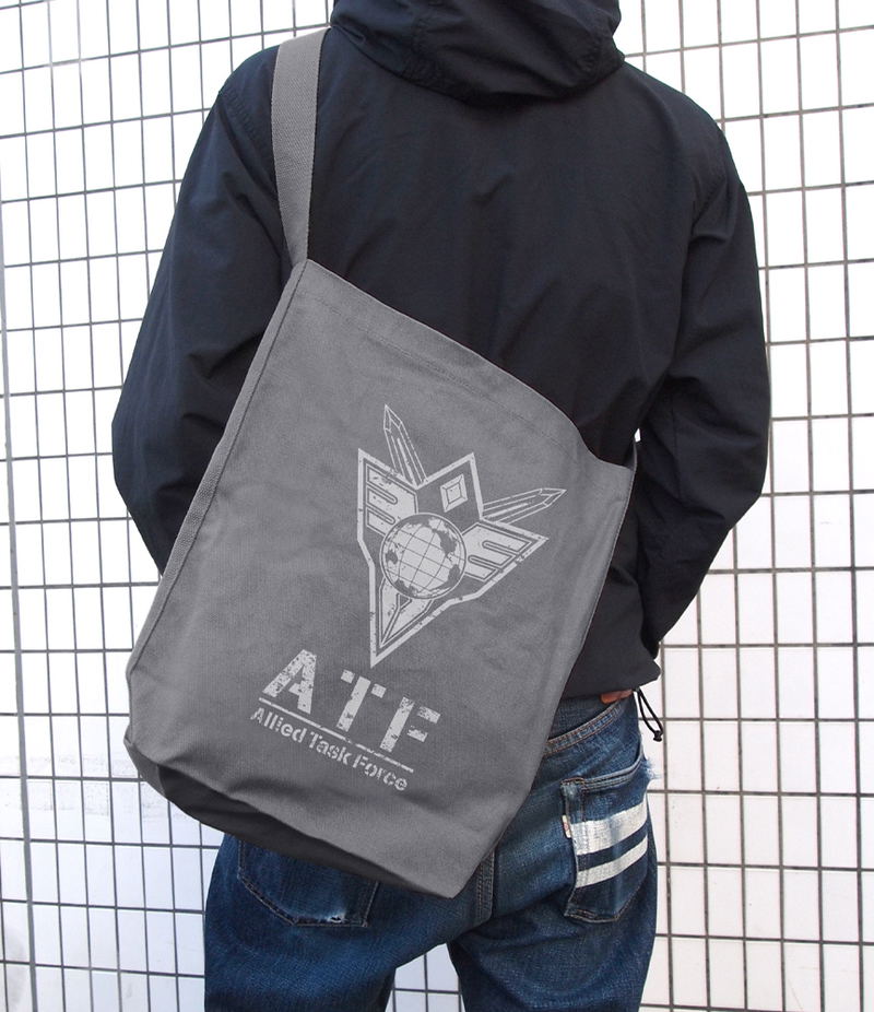 Brave Bang Bravern! - Multinational Task Force (ATF) Shoulder Tote Bag (Medium Gray) image 2