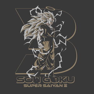 Dragon Ball Z - Super Saiyan 3 Son Goku T-shirt (Sumi | Size L)_