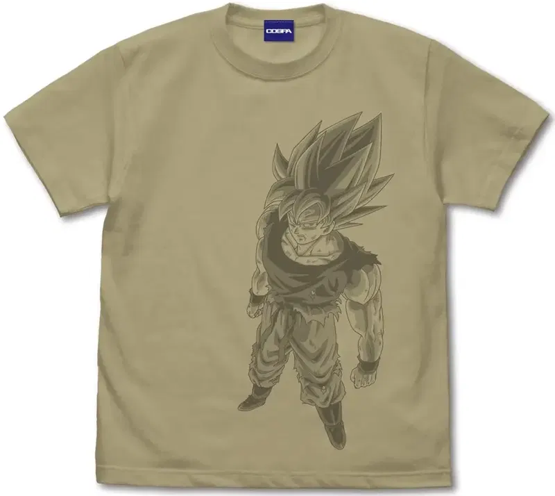 Dragon Ball Z - Super Saiyan Son Goku T-shirt (Sand Khaki | Size S) image 1