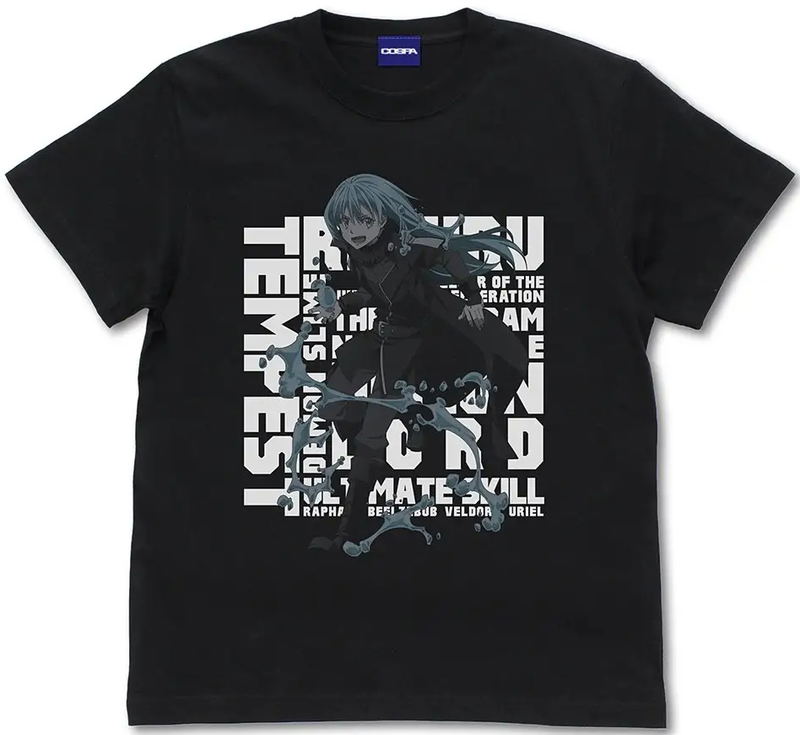 That Time I Got Reincarnated as a Slime - Rimuru Tempest Square T-shirt (Black | Size XL) image 1
