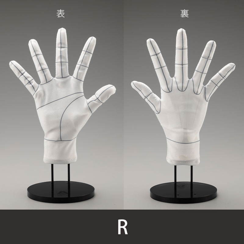 Artist Support Item Hand Model Glove/R -Wireframe- image 2