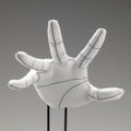 Artist Support Item Hand Model Glove/R -Wireframe- thumbnail 9