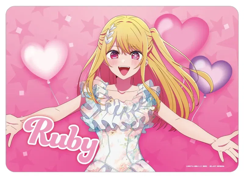 Oshi no Ko Illustration Play Mat Next Turn New B-Komachi Ruby image 1