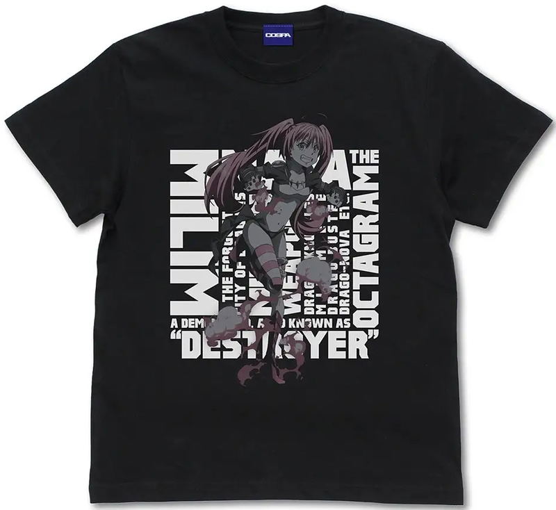 That Time I Got Reincarnated as a Slime - Milim Nava Square T-shirt (Black | Size L) image 1